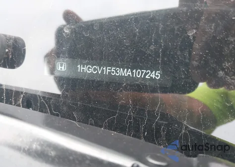 2021 Honda Accord Ex-L z USA, uszkodzony, nr VIN 1HGCV1F53MA107245